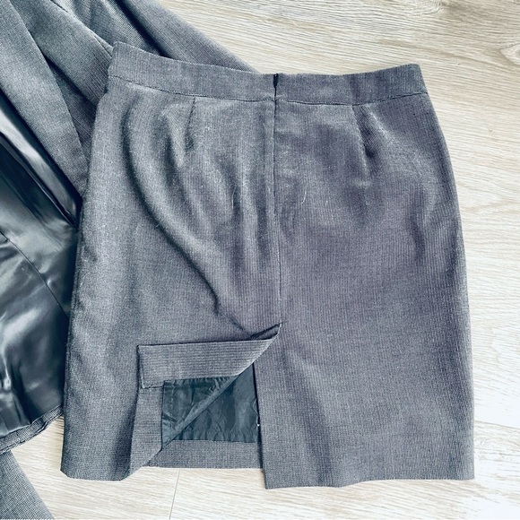 MEXX METROPOLITAN GREY SKIRT SUIT BLAZER SIZE 34 SKIRT SIZE 36 - Picture 8 of 16